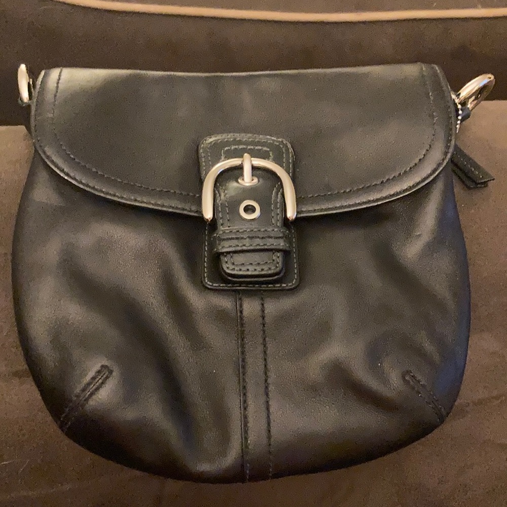 Leather coach purse